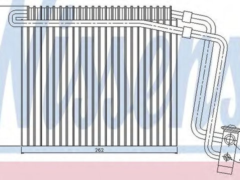 Evaporator aer conditionat MERCEDES VIANO (W639) (2003 - 2016) NISSENS 92248