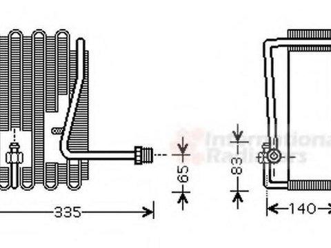 Evaporator,aer conditionat MITSUBISHI GALLOPER (JK-01), HYUNDAI GALLOPER II (JK-01) - VAN WEZEL 8200V094