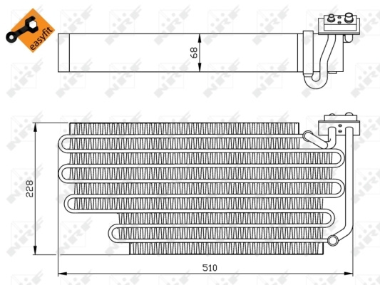 Evaporator aer conditionat # Nissan Navara 1998 1999 2000 2001 2002 2003 2004 2005 # 36108 # NRF