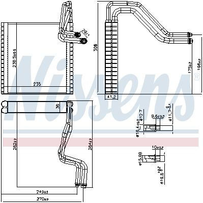 Evaporator, aer conditionat NISSENS 92372