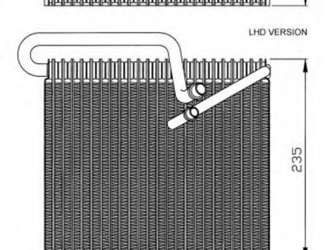 Evaporator,aer conditionat OPEL ASTRA G Cabriolet (F67) (2001 - 2005) NRF 36102