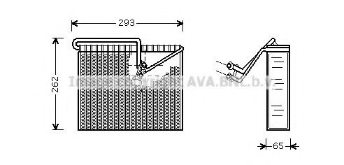 Evaporator aer conditionat OPEL ASTRA G limuzina (F69_) (1998 - 2009) AVA QUALITY COOLING OLV372