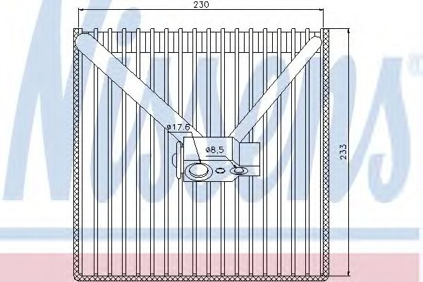 Evaporator,aer conditionat OPEL MERIVA (2003 - 2010) NISSENS 92250 piesa NOUA