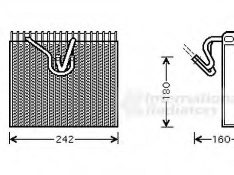 Evaporator,aer conditionat OPEL VITA C (F08, F68), OPEL COMBO caroserie inchisa/combi, OPEL CORSA C caroserie (F08, W5L) - VAN WEZEL 3700V328