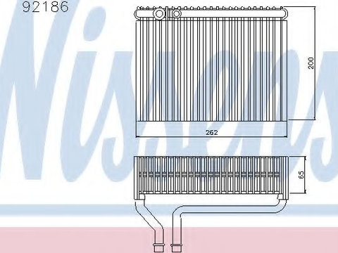 Evaporator aer conditionat PEUGEOT 206 CC (2D) (2000 - 2016) NISSENS 92186