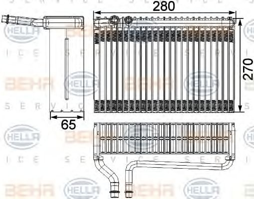 Evaporator aer conditionat PEUGEOT 206 SW (2E/K) - Cod intern: W20089041 - LIVRARE DIN STOC in 24 ore!!!