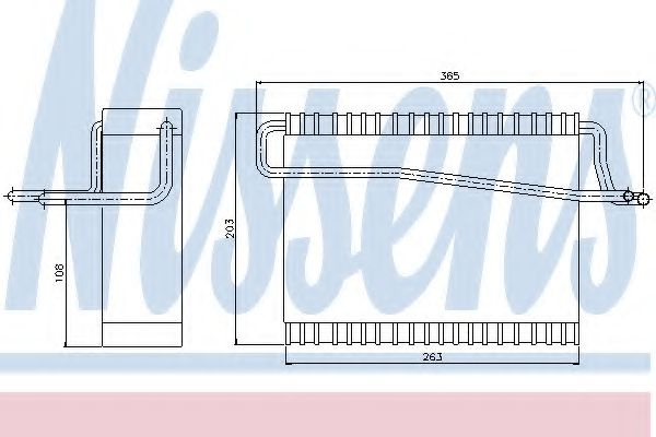 Evaporator aer conditionat PEUGEOT 306 (7B, N3, N5) (1993 - 2003) NISSENS 92271