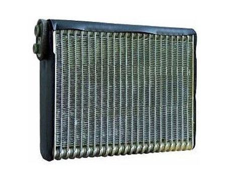 Evaporator aer conditionat Peugeot 307, 2001-2008 motor 1.4, 1.6, 2.0, benzina, 1.4 HDI, 1.6 HDI, 2.0 HDI, diesel, full aluminiu brazat, 205x250x58 mm, iesire 15, 4 mm, intrare 18, 2 mm, Denso, tehnologie cu curgere paralela,