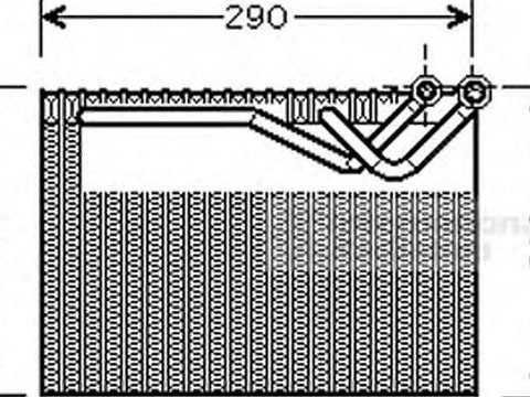 Evaporator,aer conditionat PEUGEOT 406 limuzina (8B), PEUGEOT 406 Estate (8E/F), PEUGEOT 406 cupe (8C) - VAN WEZEL 4000V278