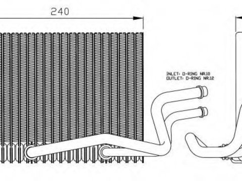 Evaporator,aer conditionat RENAULT KANGOO (KC0/1) (1997 - 2007) NRF 36098 piesa NOUA