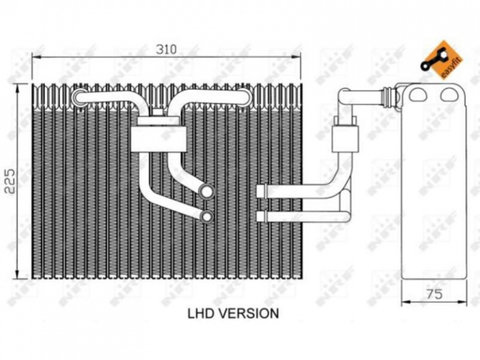 Evaporator,aer conditionat Saab 9-5 combi (YS3E) 1998-2009 #2 125SA12001