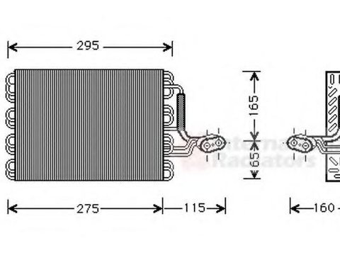 Evaporator,aer conditionat SEAT CORDOBA limuzina (6K1, 6K2), VW POLO (6N1), VW POLO limuzina (6KV2) - VAN WEZEL 5800V168