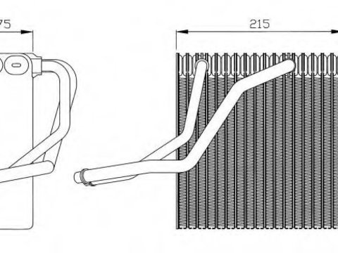 Evaporator aer conditionat SEAT CORDOBA Vario (6K5) (1999 - 2002) NRF 36069