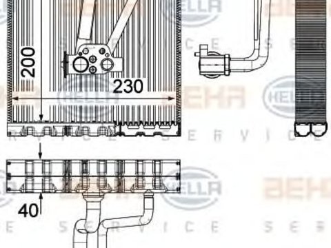 Evaporator aer conditionat SEAT IBIZA Mk III (6K1) - Cod intern: W20089050 - LIVRARE DIN STOC in 24 ore!!!