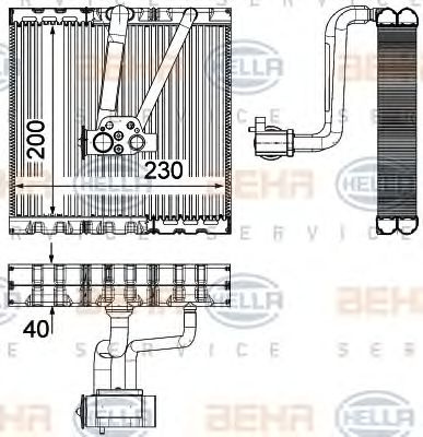 Evaporator aer conditionat SEAT IBIZA V SPORTCOUPE (6J1, 6P1) - Cod intern: M20448149 - LIVRARE DIN STOC in 24 ore!!!