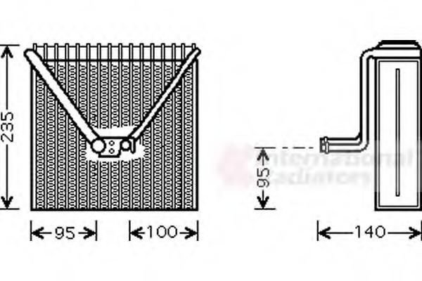 Evaporator,aer conditionat SKODA FABIA (6Y2), SKODA FABIA Combi (6Y5), SKODA FABIA limuzina (6Y3) - VAN WEZEL 7600V011