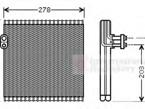 Evaporator,aer conditionat TOYOTA CAMRY limuzina (_XV4_) - VAN WEZEL 5300V485