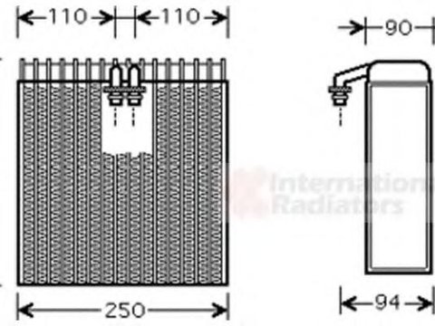 Evaporator,aer conditionat TOYOTA CARINA E limuzina (_T19_), TOYOTA CARINA E hatchback (_T19_), TOYOTA CARINA E Sportswagon (_T19_) - VAN WEZEL 5300V3