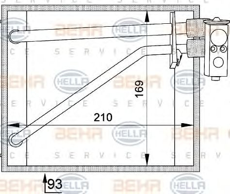 Evaporator aer conditionat VOLKSWAGEN SHARAN (7M8, 7M9, 7M6) - Cod intern: M20377013 - LIVRARE DIN STOC in 24 ore!!!