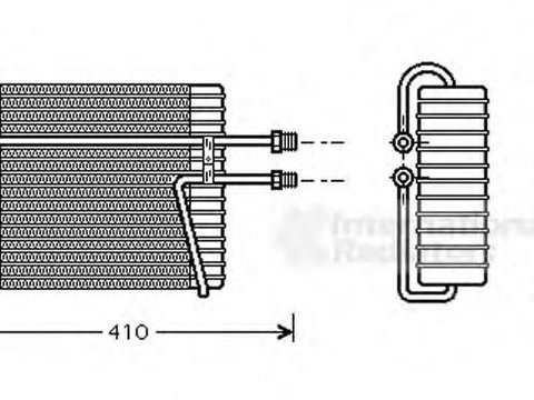 Evaporator,aer conditionat VOLVO 960 (964), VOLVO 960 Mk II (964), VOLVO 960 Mk II combi (965) - VAN WEZEL 5900V103