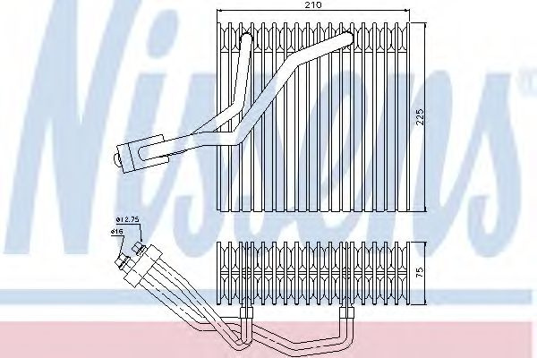 Evaporator aer conditionat VW BORA combi (1J6) (1999 - 2005) NISSENS 92176