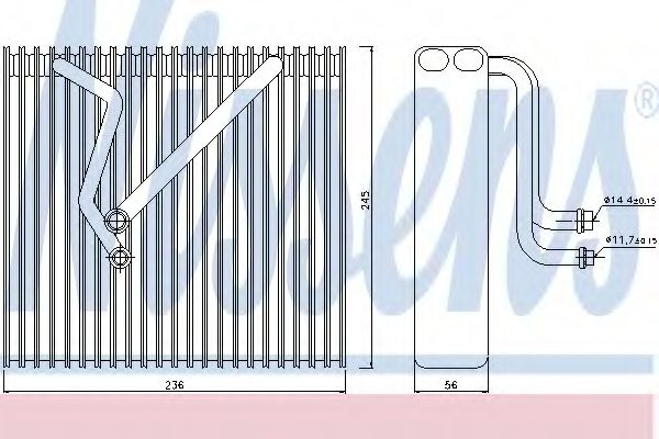 Evaporator aer conditionat VW CADDY ALLTRACK combi (Saab) (US) (2015 - 2016) NISSENS 92163