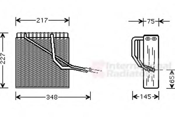 Evaporator,aer conditionat VW POLO limuzina (6KV2), AUDI A3 (8L1), SEAT AROSA (6H) - VAN WEZEL 5800V055