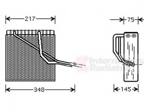 Evaporator,aer conditionat VW POLO limuzina (6KV2), AUDI A3 (8L1), SEAT AROSA (6H) - VAN WEZEL 5800V055