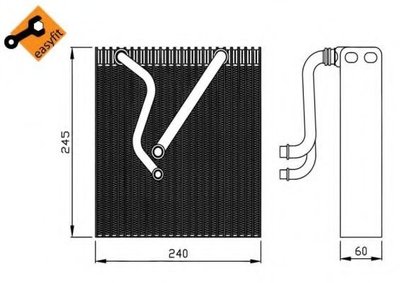 Evaporator,aer conditionat VW TOURAN (1T1, 1T2) (2