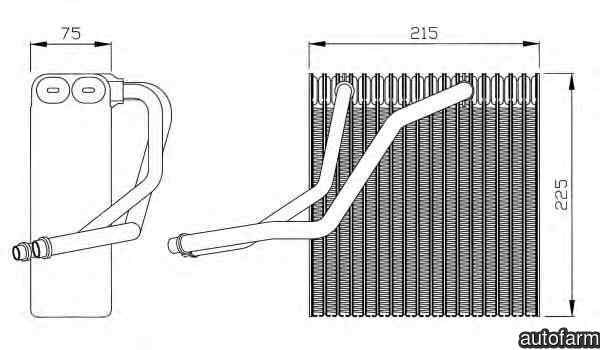 Evaporator / Vaporizator aer conditionat AUDI A3 8L1 NRF 36069