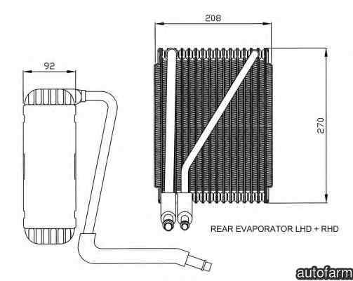 Evaporator / Vaporizator aer conditionat FORD GALA