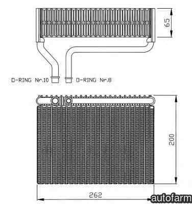 Evaporator / Vaporizator aer conditionat PEUGEOT 206 Van NRF 36099