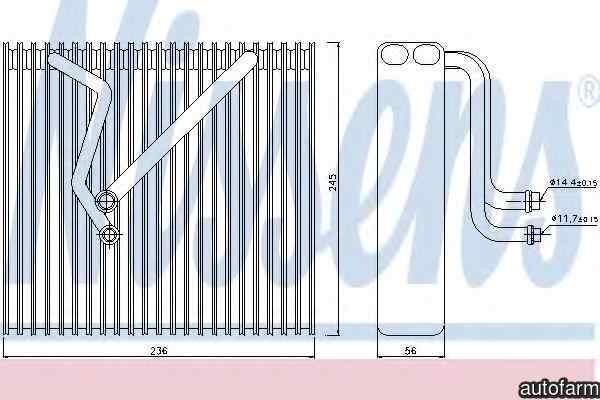 Evaporator / Vaporizator aer conditionat SEAT LEON (1P1) NISSENS 92163