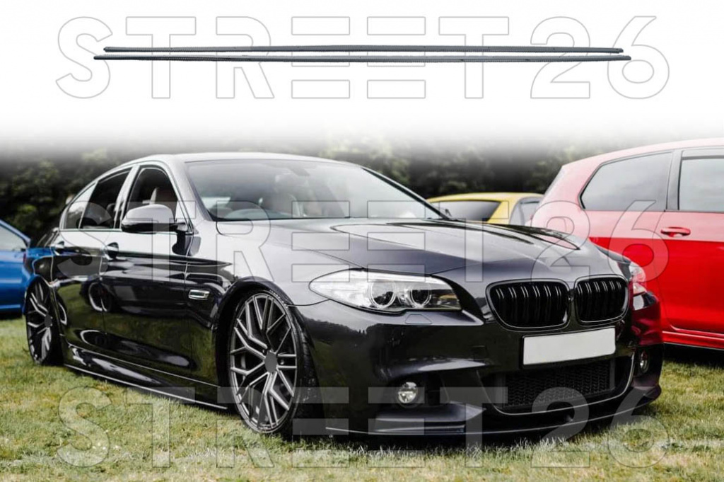 Extensii Praguri Laterale compatibil cu BMW Seria 5 F10 F11 (2010-2017) M Sport Design Negru Lucios