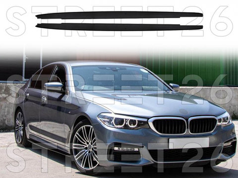 Extensii Praguri Laterale Compatibil Cu BMW Seria 5 G30 G31 (2017-2020) M Design Negru Lucios