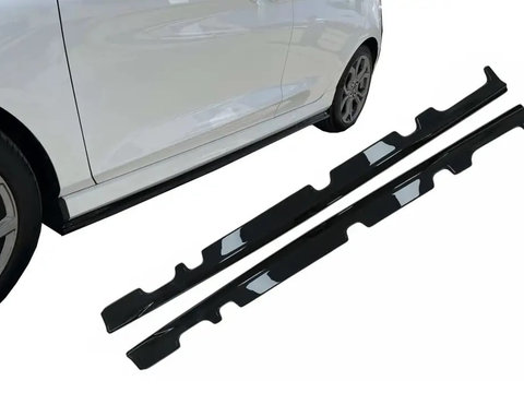 Extensii Praguri Laterale compatibil cu Ford Fiesta MK8 ST / ST-Line (2017-2021) Negru Lucios