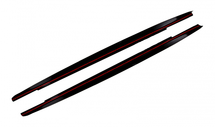 Extensii Praguri Laterale M Design Negru Lucios Tuning BMW Seria 5 G30 2016 2017 2018 2019 2020 SSLBMG30MPB