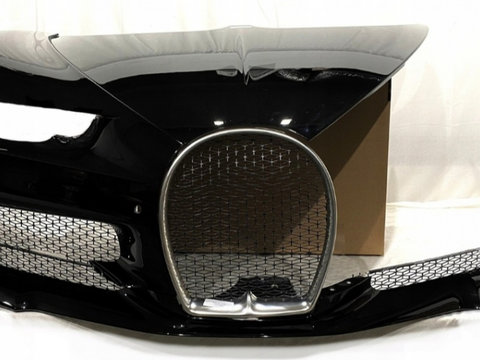 Față Bugatti Chiron capotă, aripă dreapta, grilă, difuzor față