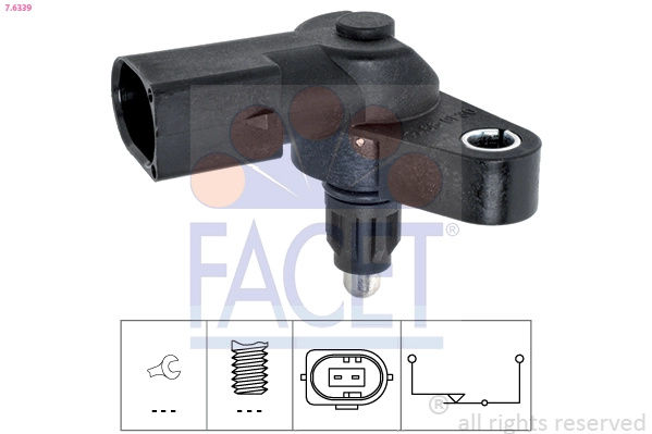 FACET Comutator, lampa marsarier 7.6339 pentru CHRYSLER CROSSFIRE Roadster 2004 2005 2006 2007 2008