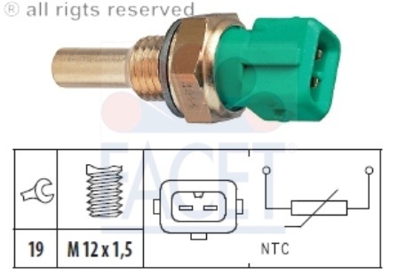 Facet senzor temperatura lichid racire citroen, peugeot