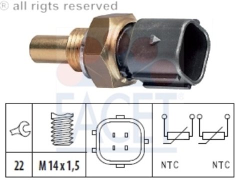 Facet senzor temperatura lichid racire mercedes-benz sprinter, ssangyong korando, vw lt