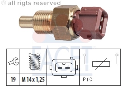 Facet senzor temperatura lichid racire peugeot