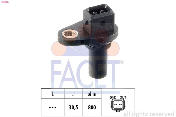 FACET senzor,turatie 9.0028 pentru VW GOLF III Variant (1H5) 1993 1994 1995 1996 1997 1998 1999