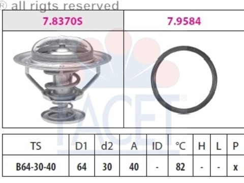 Facet termostat lichid racire lexus, toyota