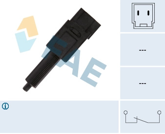 FAE Comutator lumini frana 24495 pentru NISSAN NAVARA NP300 (D40) 2005 2006 2007 2008 2009 2010 2011 2012 2013 2014