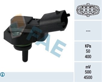 FAE Senzor, presiune galerie admisie 15095 compatibil cu IVECO EUROCARGO I-III 2000 2001 2002 2003 2004 2005 2006 2007 2008 2009 2010 2011 2012 2013 2014 2015