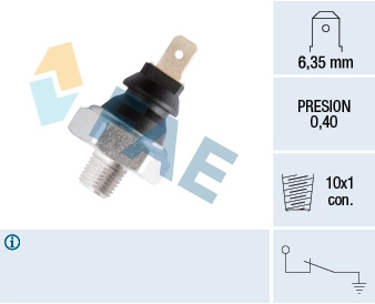 FAE Senzor presiune ulei 11060 compatibil cu PORSCHE 924 XJ; XK 1984cc 125cp 92kW 1975 1976 1977 1978 1979 1980 1981 1982 1983 1984 1985 1986 1987 1988 1989