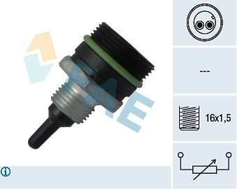 FAE senzor,temperatura aer admisie 33901 model IVECO EUROTECH MP 1992 1993 1994 1995 1996 1997 1998 1999 2000 2001 2002 2003 2004 2005 2006