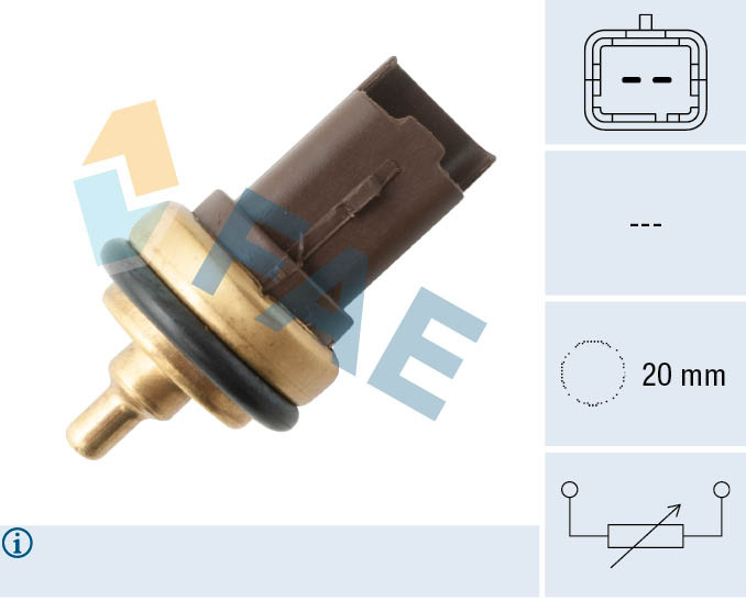 FAE senzor,temperatura lichid de racire 33708 se potriveste la MINI MINI COUNTRYMAN (R60) 2010 2011 2012 2013 2014 2015 2016