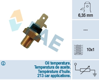 FAE senzor,temperatura ulei 31610 se potriveste la VW PASSAT B3/B4 (3A2, 35I) 1988 1989 1990 1991 1992 1993 1994 1995 1996